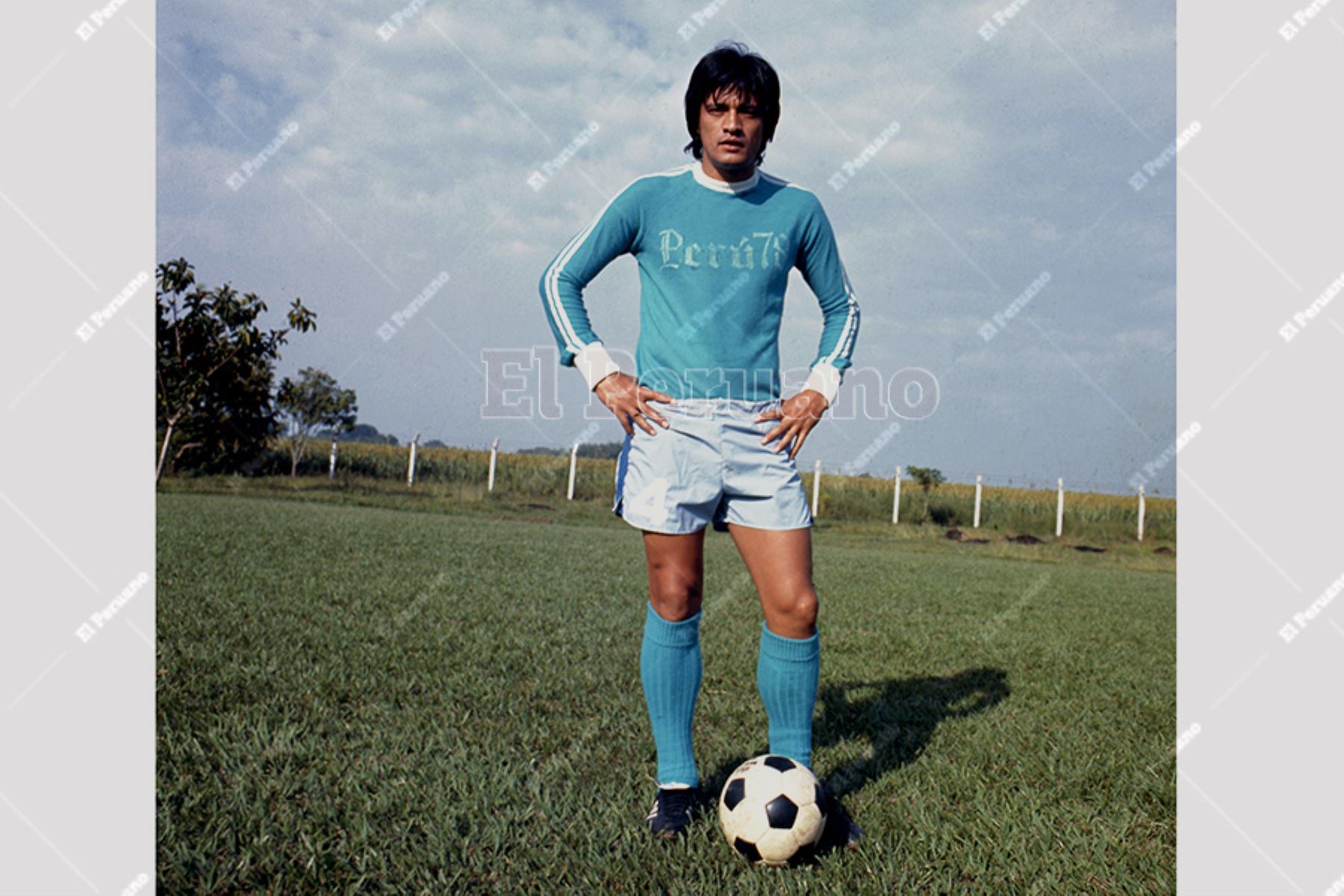 Lima - 1978. Eleazar Soria, defensa del Sporting Cristal. Foto: Archivo Histórico de El Peruano