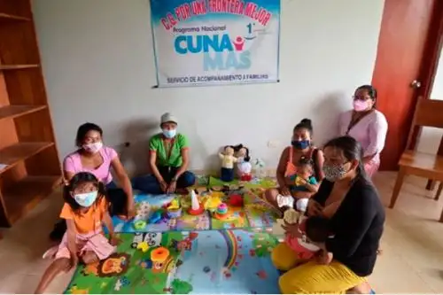 El programa Cuna Más iniciará en octubre próximo el programa piloto de reapertura de manera progresiva, voluntaria, segura, territorializada y flexible, del Servicio de Acompañamiento a Familias y el Servicio de Cuidado Diurno.ANDINA/Difusión