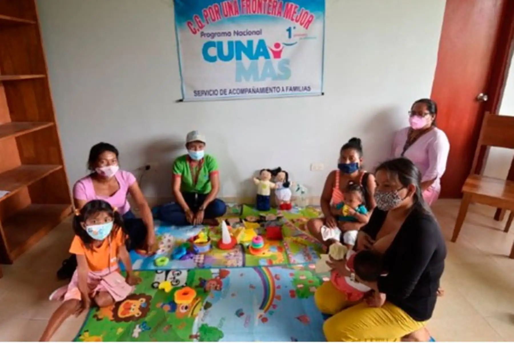 El programa Cuna Más iniciará en octubre próximo el programa piloto de reapertura de manera progresiva, voluntaria, segura, territorializada y flexible, del Servicio de Acompañamiento a Familias y el Servicio de Cuidado Diurno.ANDINA/Difusión