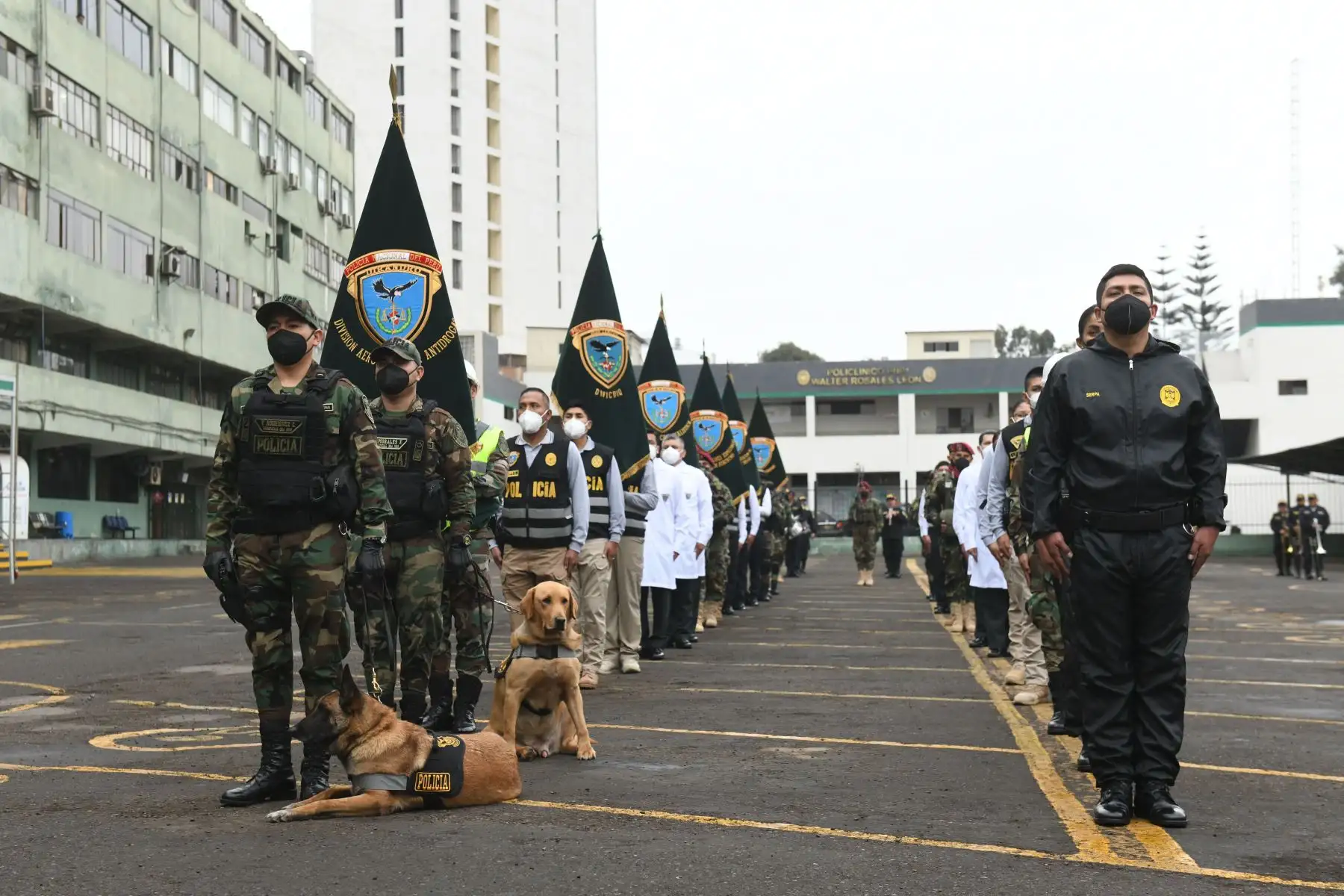 El ministro del Interior, José Elice participa en la conmemoración del 30.⁰ aniversario de la Dirección Antidrogas de la Policía Nacional.
En la ceremonia participaron el comandante general de la PNP, Gral. César Cervantes, y el viceministro de Seguridad Pública.
Foto: Ministerio del Interior
.