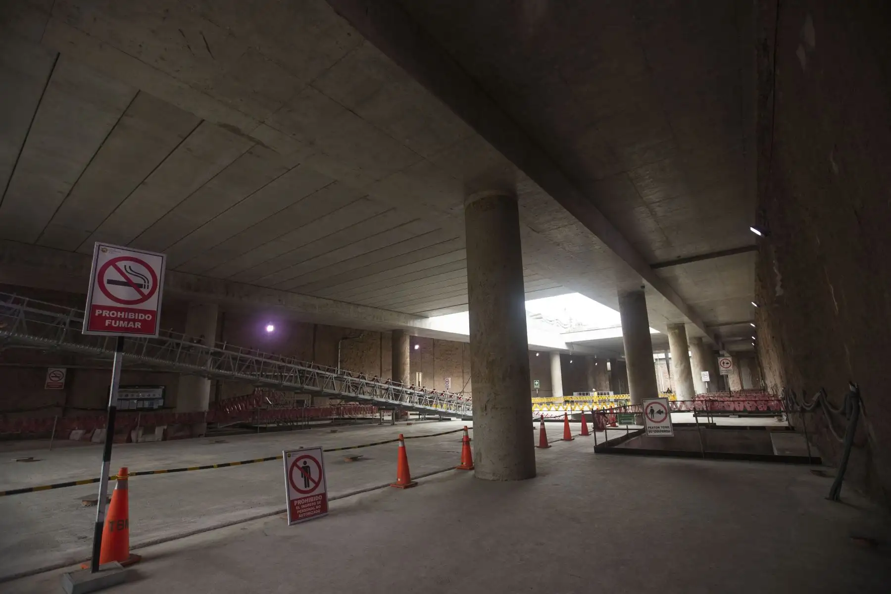 Recorrido por tres puntos del proyecto de la Línea 2 del Metro de Lima. Visita a la tuneladora que se encuentra en la Estación San Juan De Dios. Visita al Patio Taller de los trenes en el distrito de Santa Anita. Visita a la Estación 24 “Mercado de Santa Anita” la cual ya se encuentra casi finalizada. Foto: ANDINA/Carla Patiño