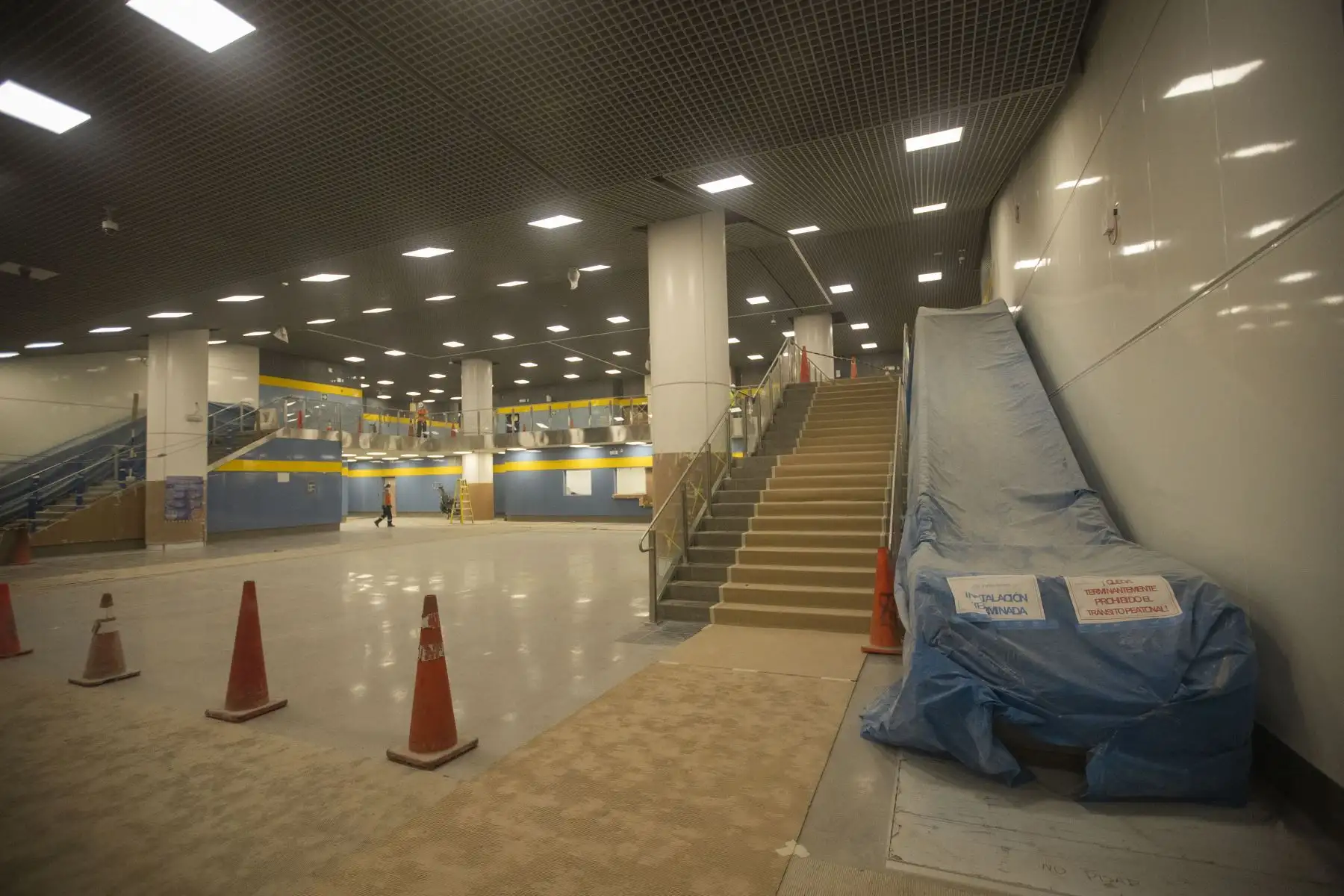Recorrido por tres puntos del proyecto de la Línea 2 del Metro de Lima. Visita a la tuneladora que se encuentra en la Estación San Juan De Dios. Visita al Patio Taller de los trenes en el distrito de Santa Anita. Visita a la Estación 24 “Mercado de Santa Anita” la cual ya se encuentra casi finalizada. Foto: ANDINA/Carla Patiño