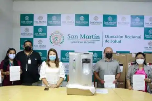 En Moyobamba se repartieron 42 concentradores y en Riojas un total de 27. Foto ANDINA/Goresam