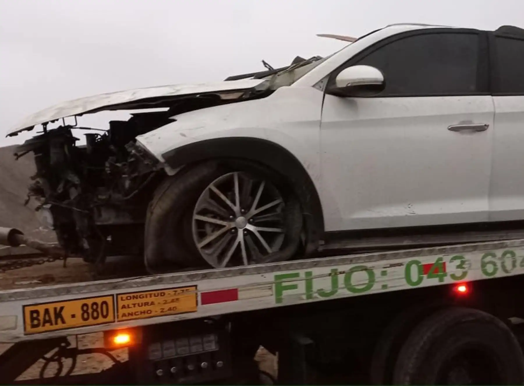 Un muerto y tres heridos deja un nuevo accidente de tránsito en la carretera Panamericana Norte, a la altura de la provincia de Huarmey, región Áncash. ANDINA/Difusión