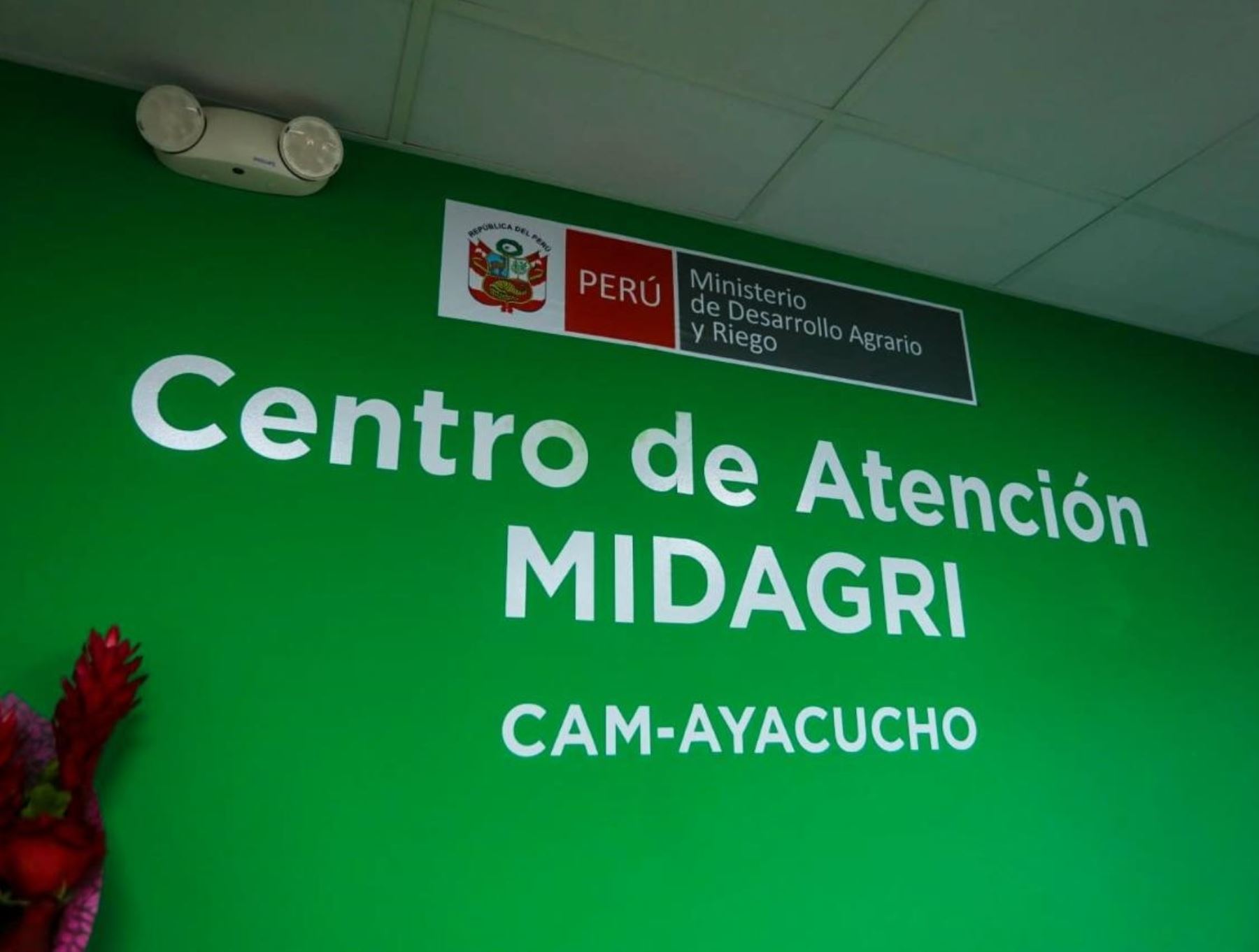 El Ministerio de Desarrollo Agrario y Riego puso en marcha en Ayacucho un nuevo centro de atención que beneficiará a pequeños productores agrícolas dedicados a la agricultura familiar. ANDINA/Difusión