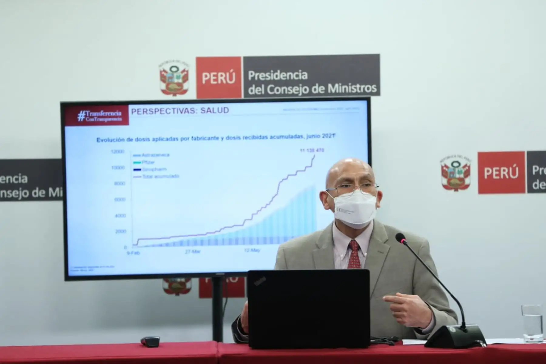 Waldo Mendoza, ministro de Economía y Finanzas, dio hoy una conferencia. ANDINA/Difusión