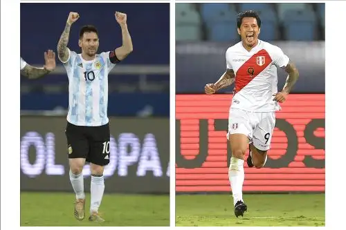 Lapadula señaló: "Guerrero no tiene reemplazo, quiero agradecerle por dejarme su camiseta, es un jugador histórico". Foto: Ilustración con fotografías de AFP
