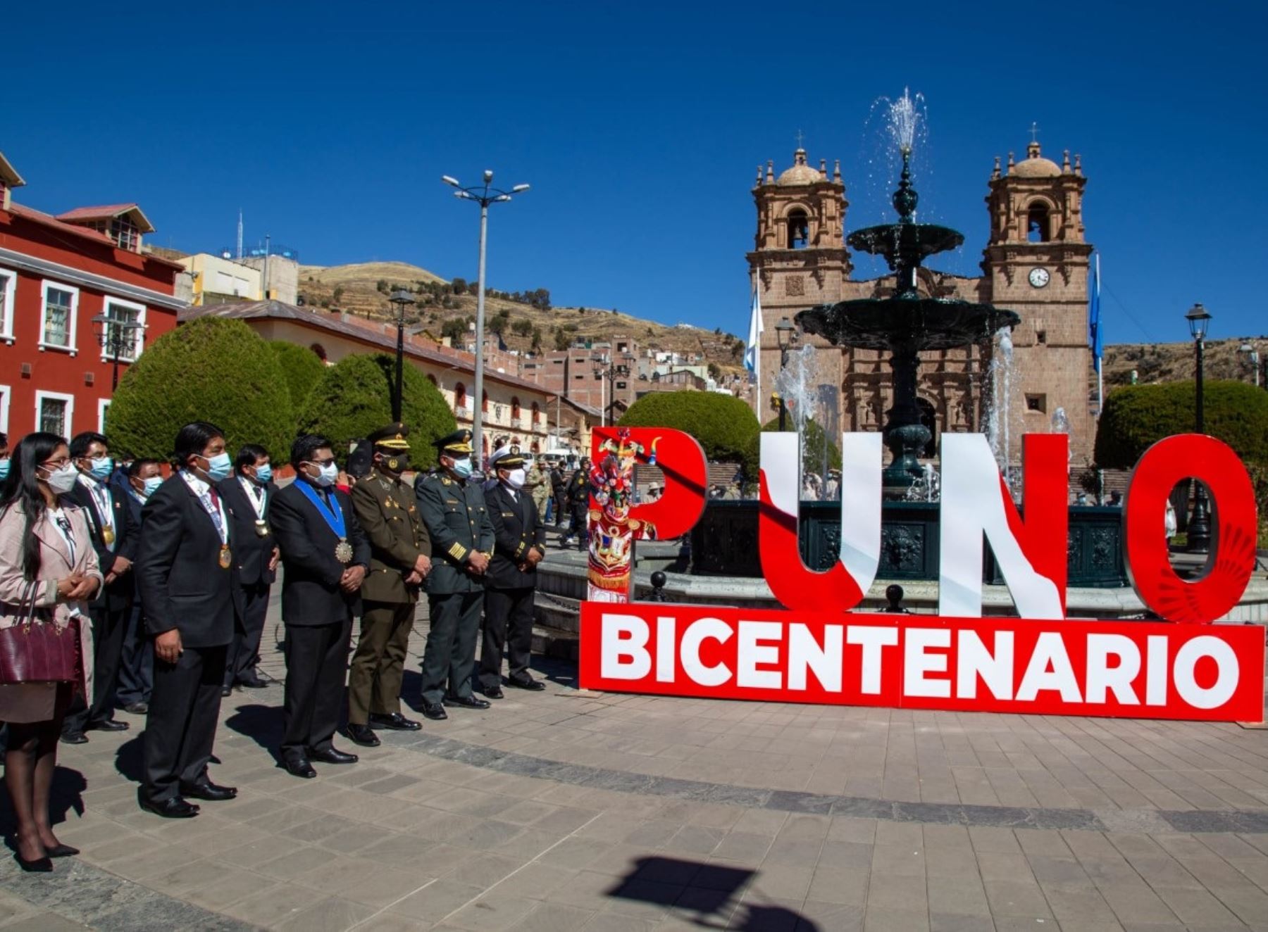 Así celebró la región Puno el inicio de actividades por el Bicentenario de Perú. ANDINA/Difusión