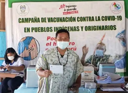 El Ministerio de Salud (Minsa) destacó el inicio de la vacunación contra la covid-19 en poblaciones indígenas de la región Ucayali. ANDINA/Difusión
