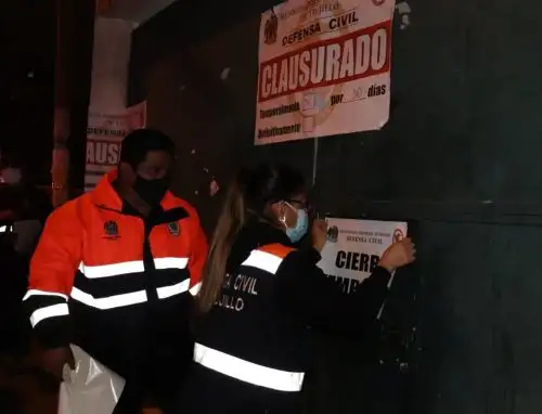 Desde noviembre a la fecha un total de 800 locales comerciales fueron multados por incumplir restricciones sanitarias ante la covid-19 en La Libertad. ANDINA/Difusión