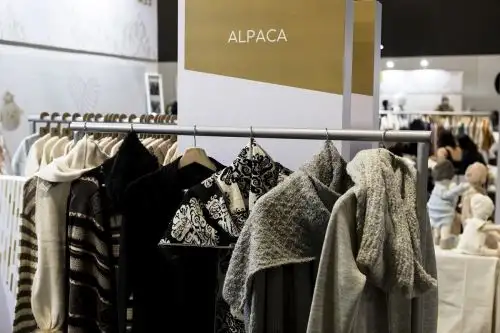 Prendas elaboradas con fibra de alpaca. Foto: Cortesía.