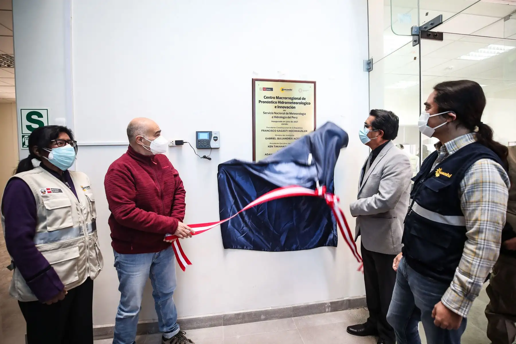Ministro del Ambiente, Gabriel Quijandría inaugura primer Centro Macrorregional de Pronóstico Hidrometeorológico e Innovación en la región Junín.
Foto: Ministerio del Ambiente