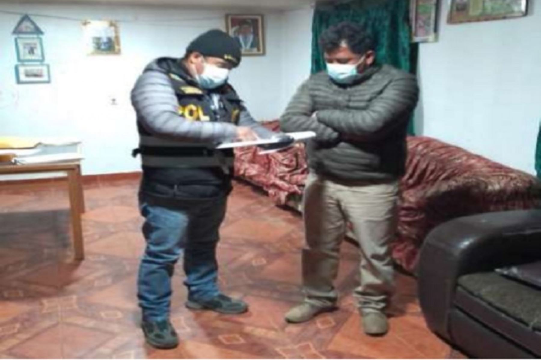 Durante la operación policial se efectuó el allanamiento de tres viviendas ubicadas en el distrito de El Mantaro, provincia de Jauja.