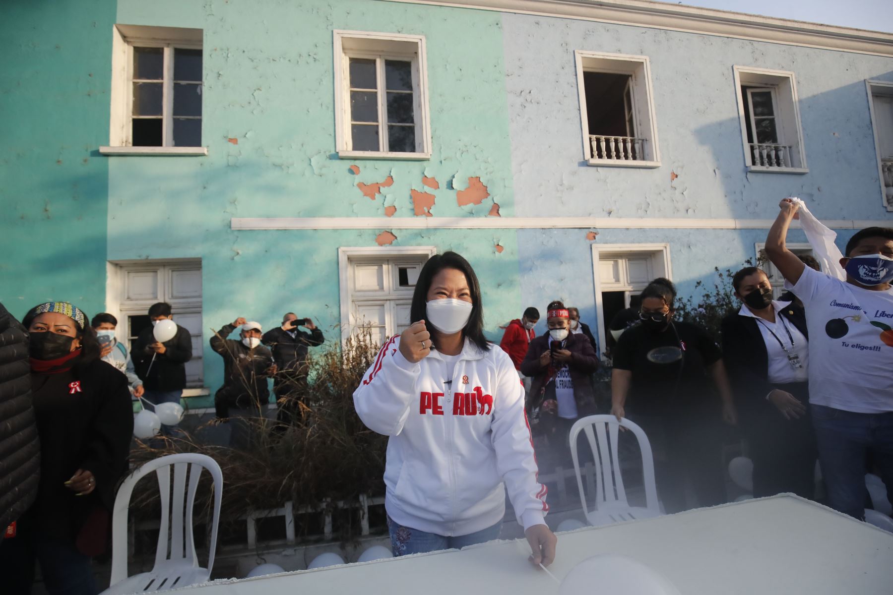 Keiko Fujimori realiza actividades en Quinta Heeren de Barrios Altos.
Foto: ANDINA/ Juan Carlos Guzmán