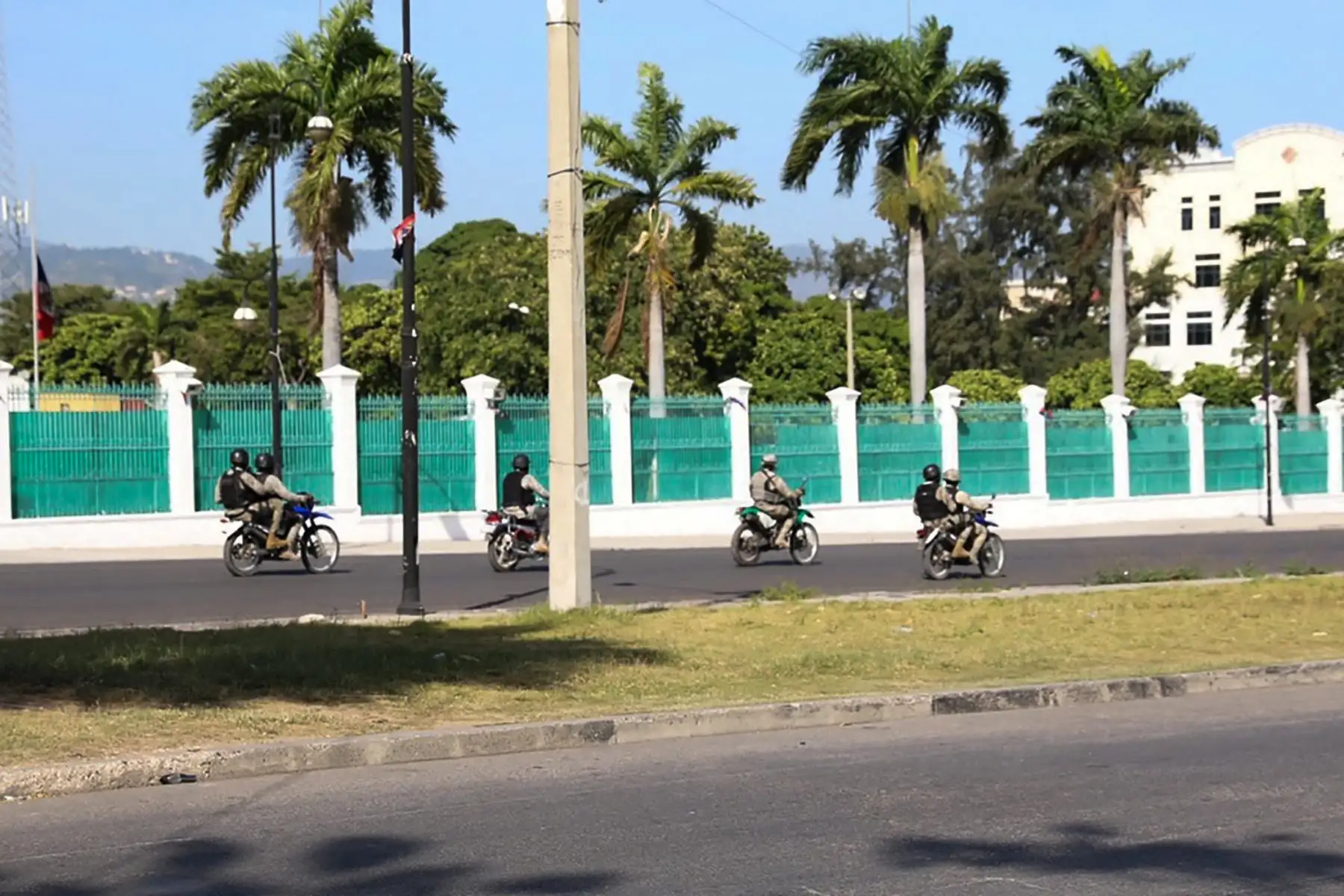 El Palacio Presidencial se observa en Puerto Príncipe, Haití.El presidente de Haití, Jovenel Moise, fue asesinado y su esposa resultó herida. Foto: AFP