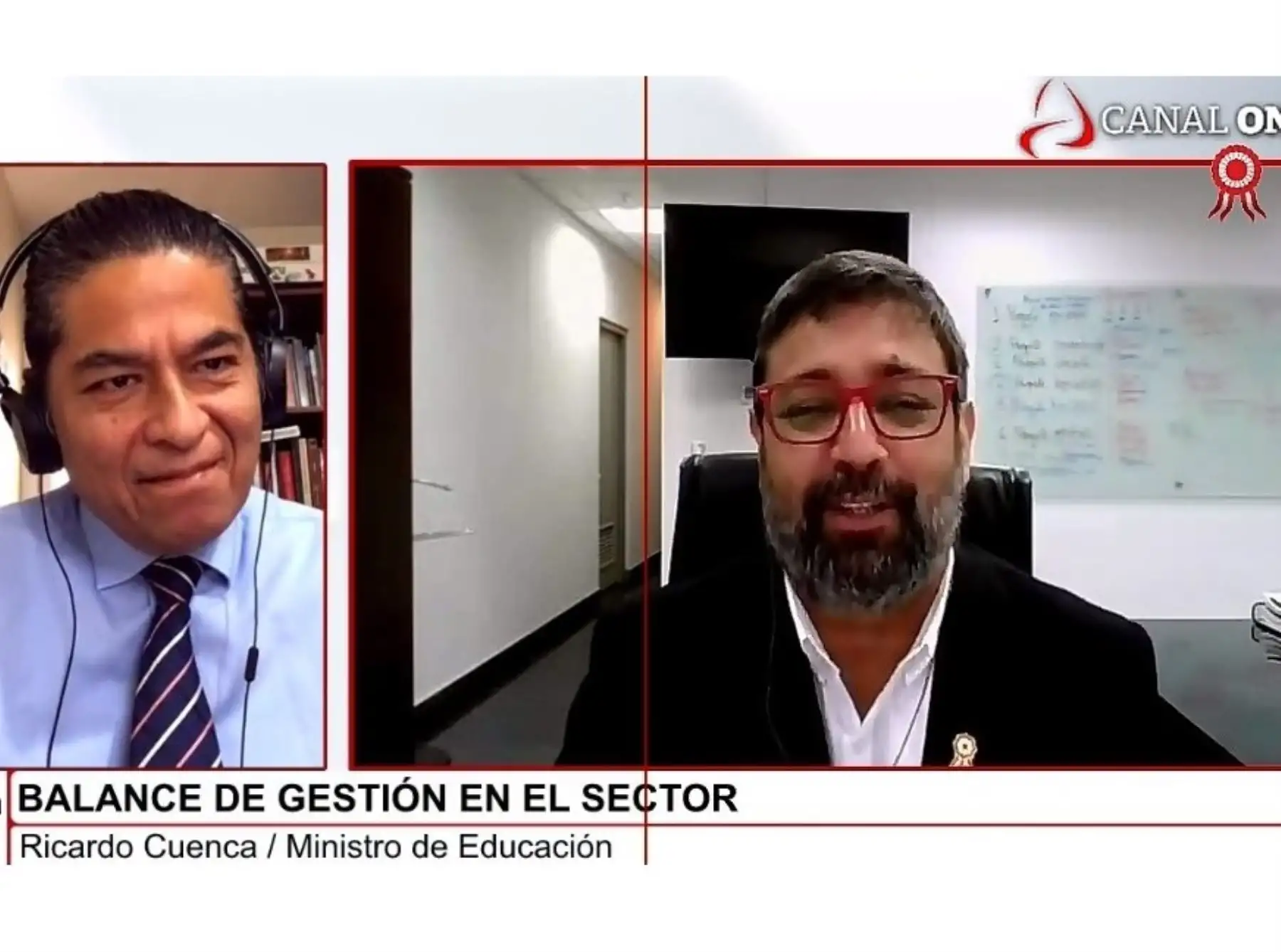 Ministro de Educación, Ricardo Cuenca, destacó el avance del proceso de retorno a clases semipresenciales en zonas rurales.
