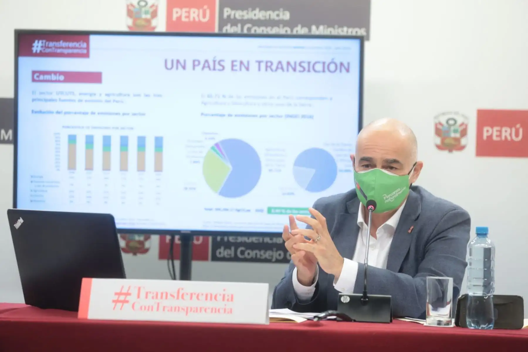 El ministro del Ambiente, Gabriel Quijandría, brinda conferencia de prensa sobre el balance de su gestión. Foto: ANDINA/PCM