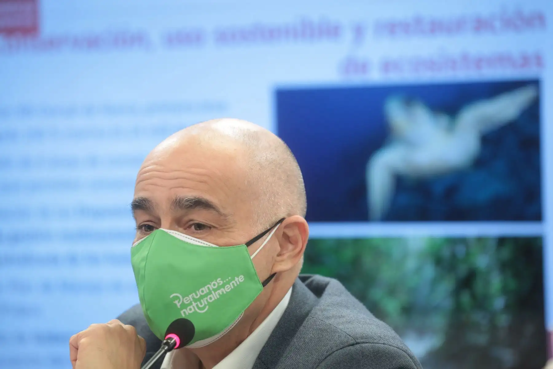 El ministro del Ambiente, Gabriel Quijandría, brinda conferencia de prensa sobre el balance de su gestión. Foto: ANDINA/PCM