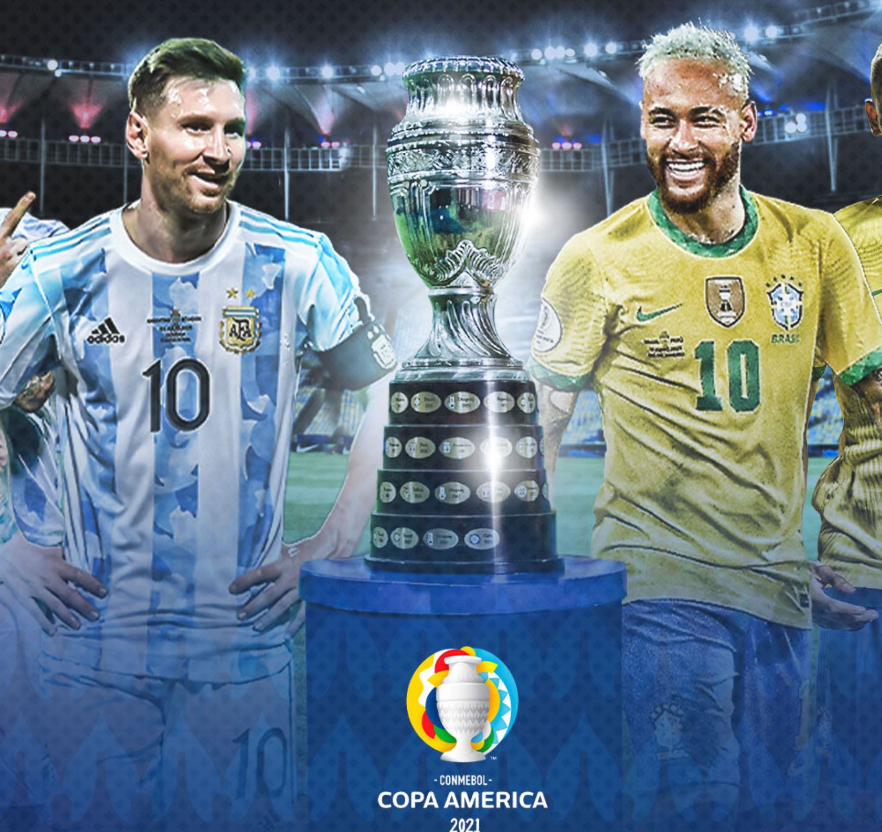 Neymar y Messi fueron elegidos los mejores jugadores de la Capa América 2021.