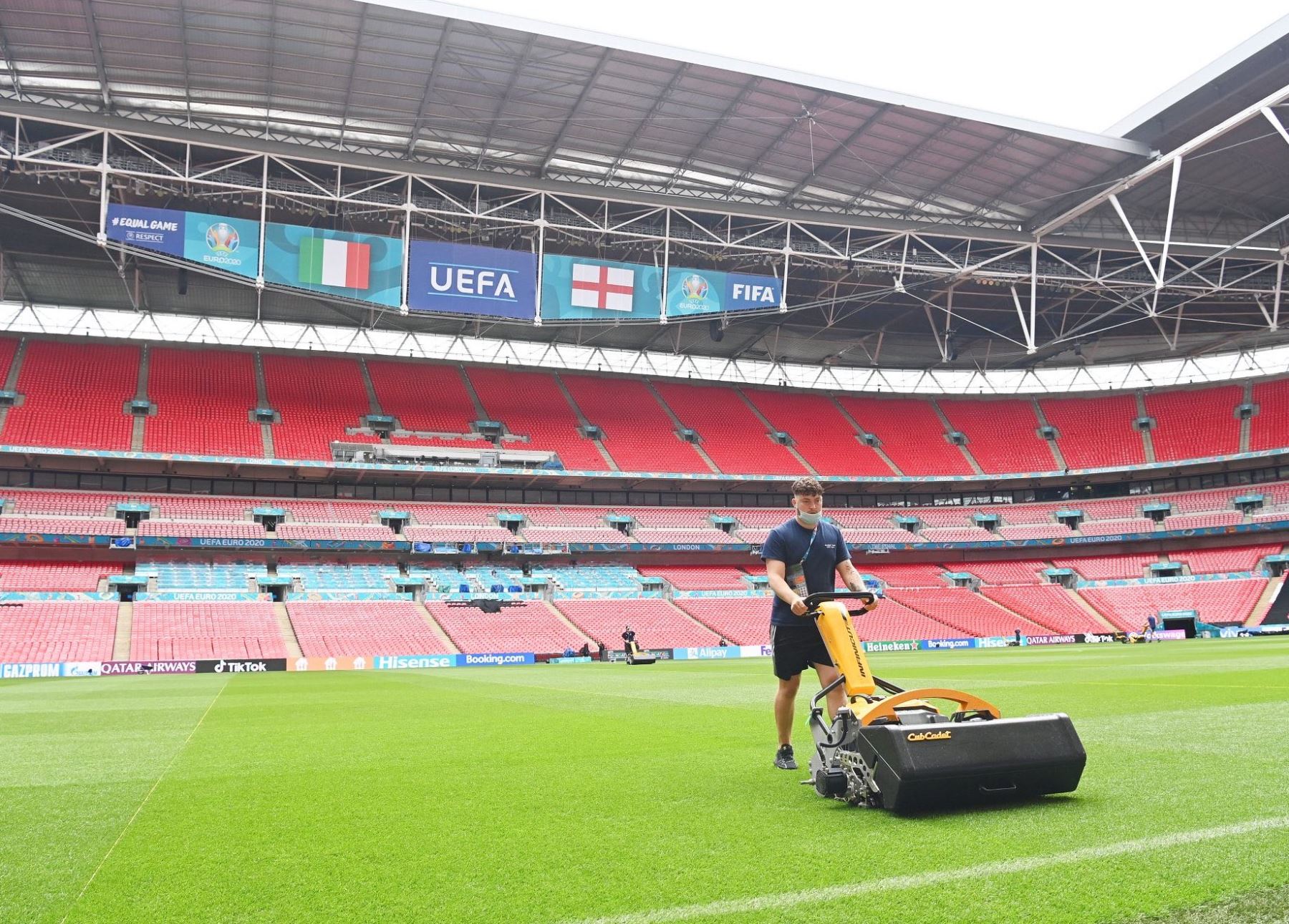 El estadio Wembley de Londres aguarda la final entre Inglaterra-Italia