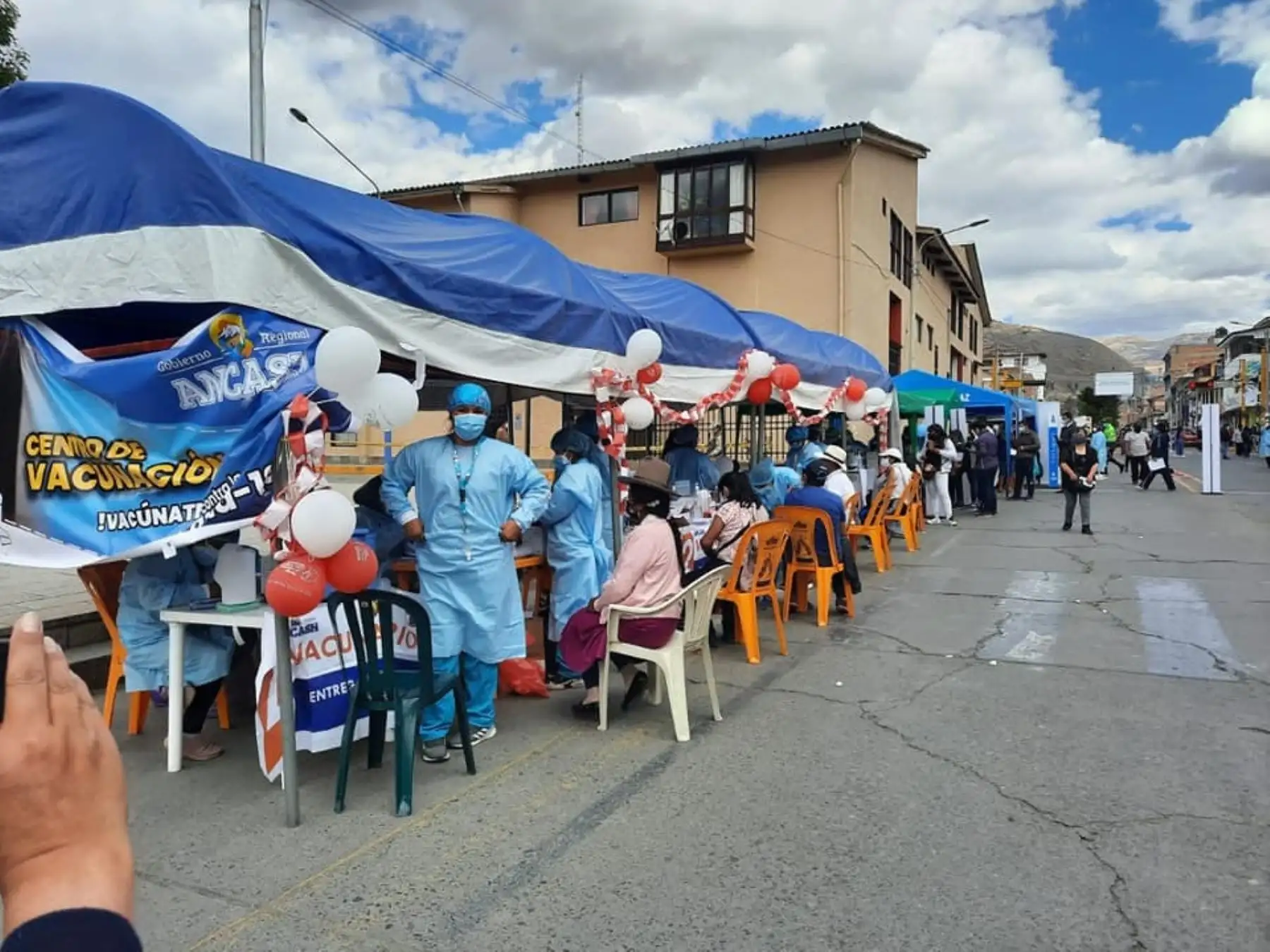 Áncash inoculó a 14,277 personas contra la covid-19 durante la Vacunatón, jornada que se desarrolló el último fin de semana. ANDINA/Difusión