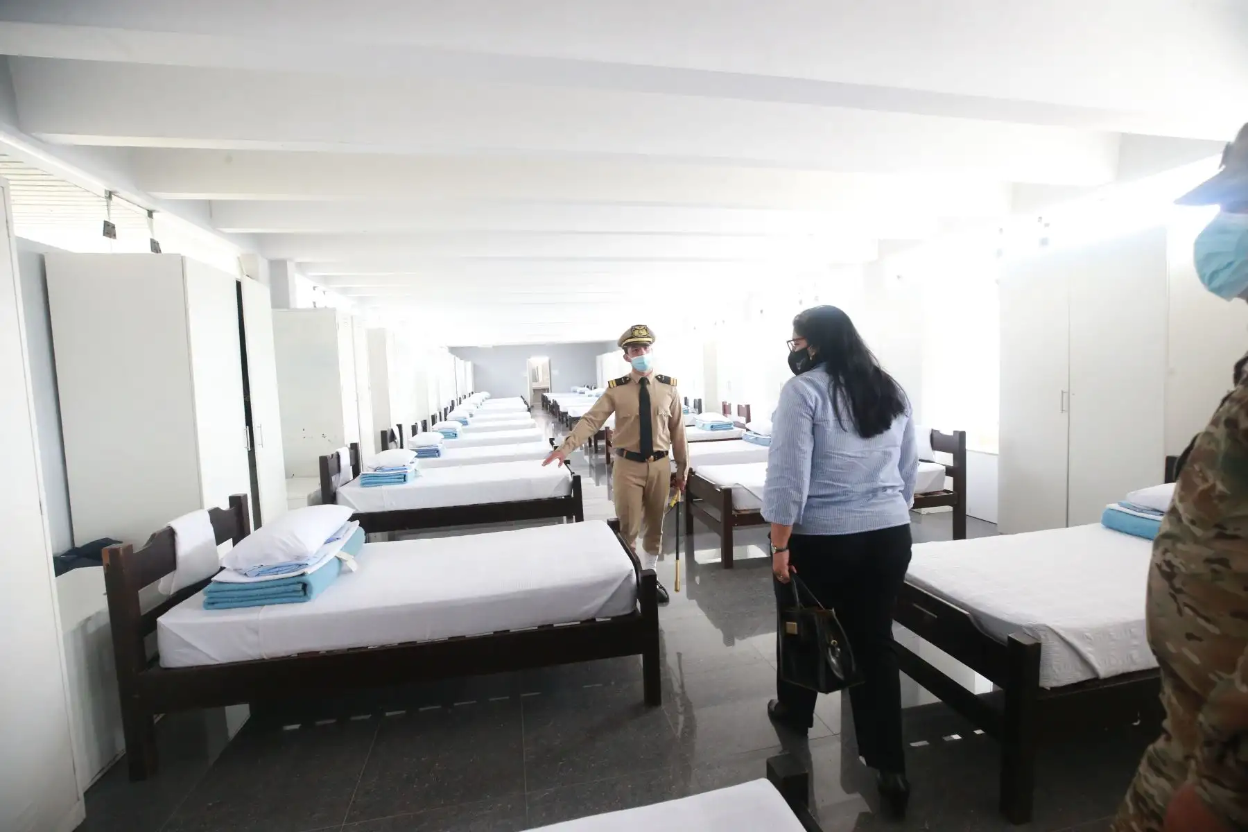La ministra de Defensa, Nuria Esparch, visita las escuelas de la FAP con el objetivo de inspeccionar y verificar el trabajo que realizan nuestros efectivos de las FFAA que contribuyen y garantizan la soberanía e integridad territorial del país. 
Foto: ANDINA/Mindef