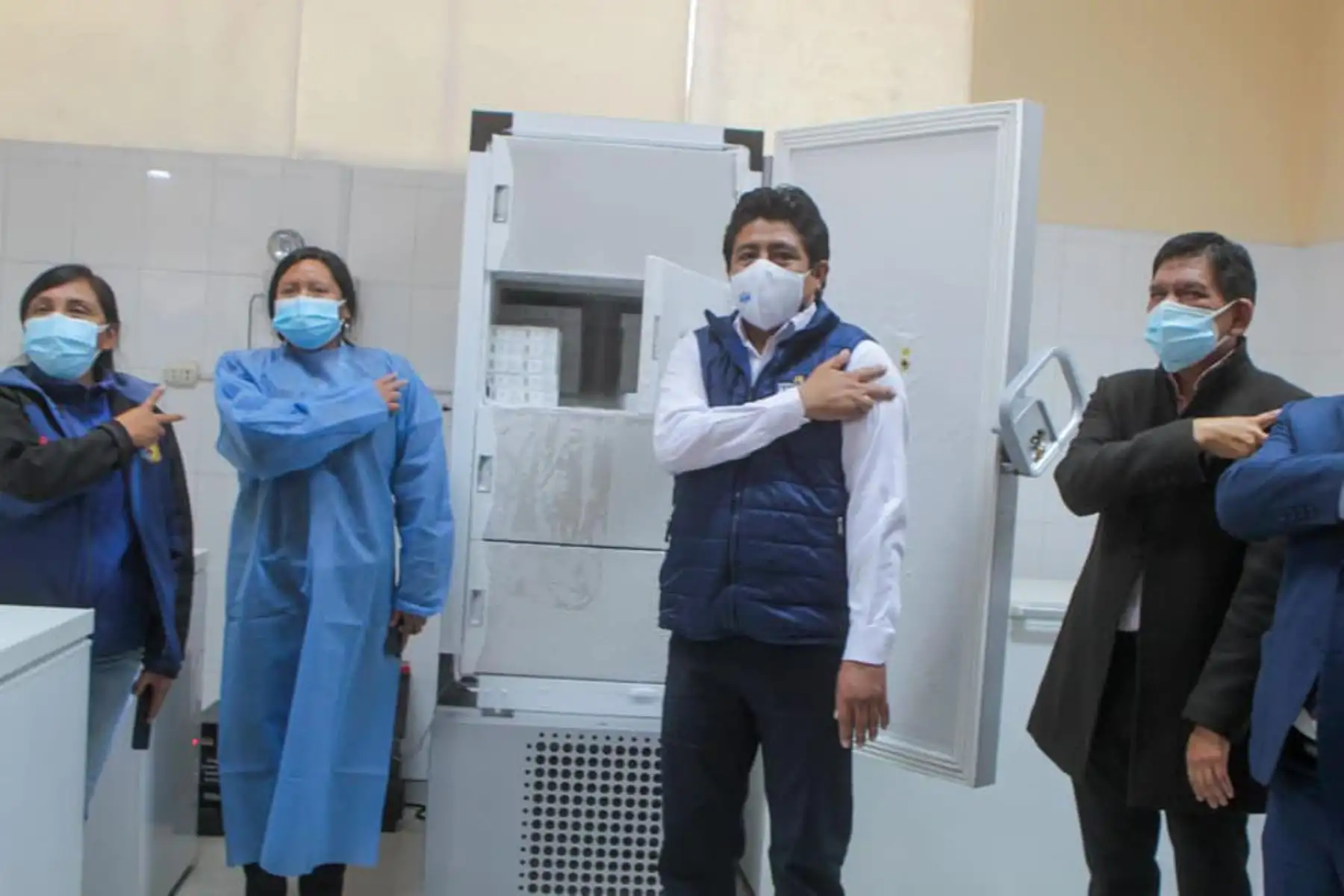 Ministerio de Salud envía un nuevo lote de 40 mil 980 dosis de vacunas Pfizer contra el covid-19 a la región Áncash.
Foto: Cortesía Gonzalo Horna