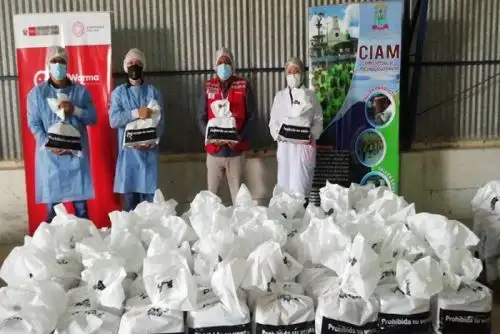 Para la entrega de los alimentos se adoptan todas las medidas de control dispuestas por el sector Salud.
