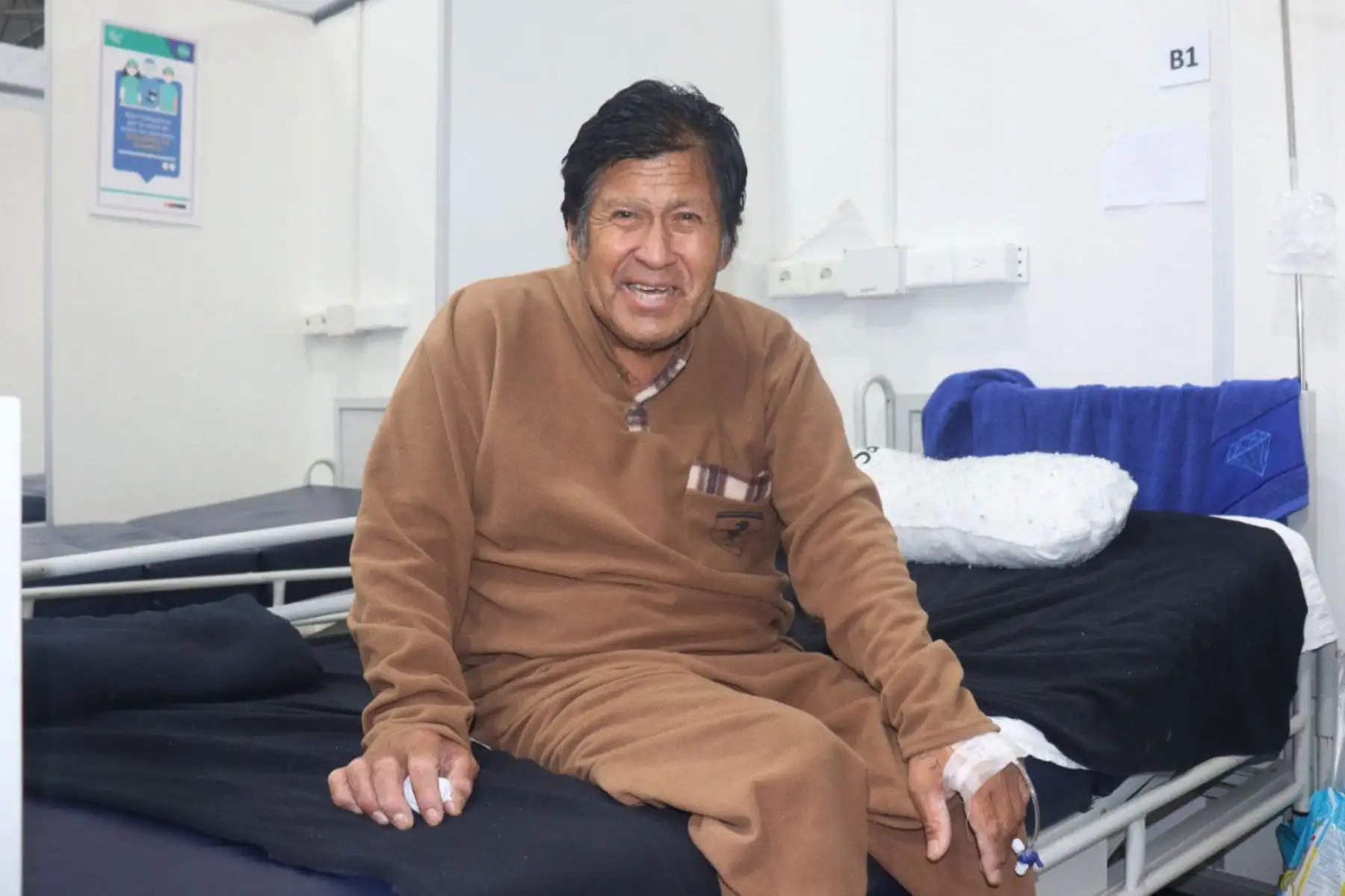 Pablo Ramón estuvo 24 días en la UCI del Hospital Regional Eleazar Guzmán Barrón de Chimbote. Foto: ANDINA/Cortesía Gonzalo Horna