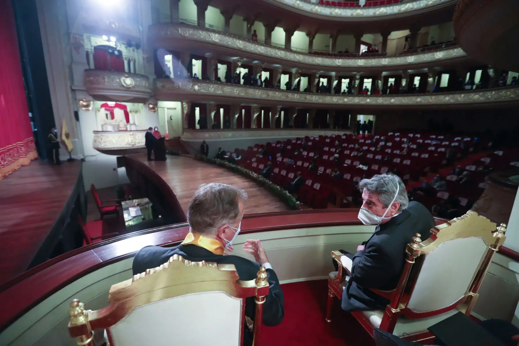 El presidente Francisco Sagasti, participa en la ceremonia de conmemoración de los 200 años de la firma del Acta de Declaración de la Independencia del Perú. Foto: ANDINA/ Prensa Presidencia