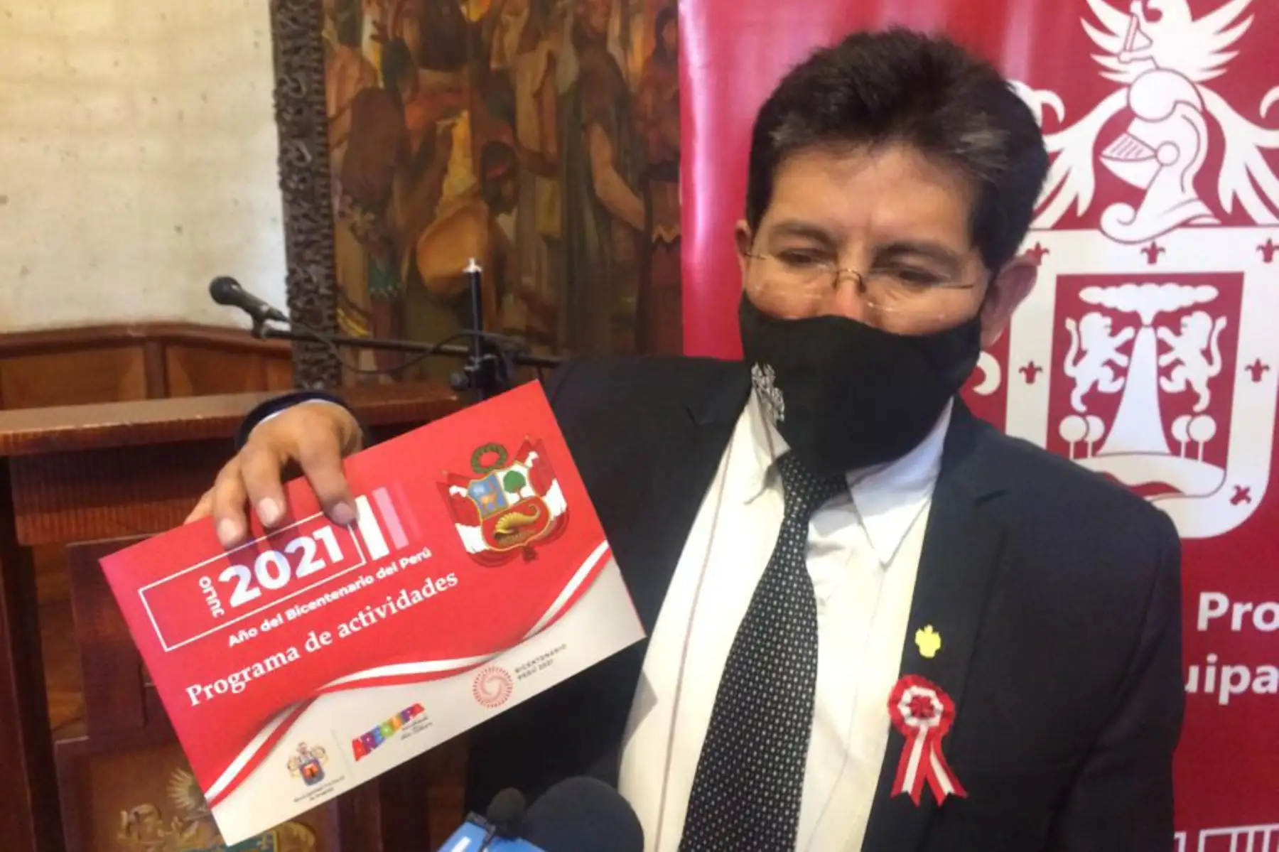 La municipalidad provincial de Arequipa presentó un amplio programa de actividades virtuales, con motivo del Bicentenario del Perú. Foto: Cortesía Rocío Méndez