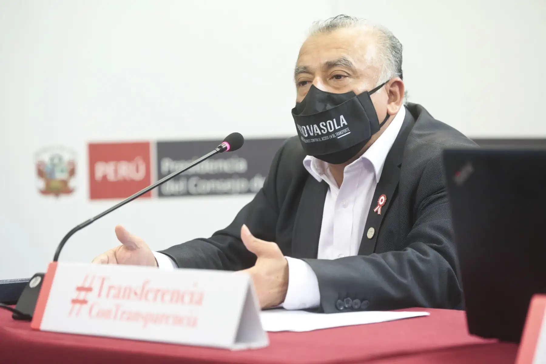 El ministro de Transportes y Comunicaciones, Eduardo González, brinda conferencia de prensa sobre el balance de su gestión. Foto: ANDINA/PCM