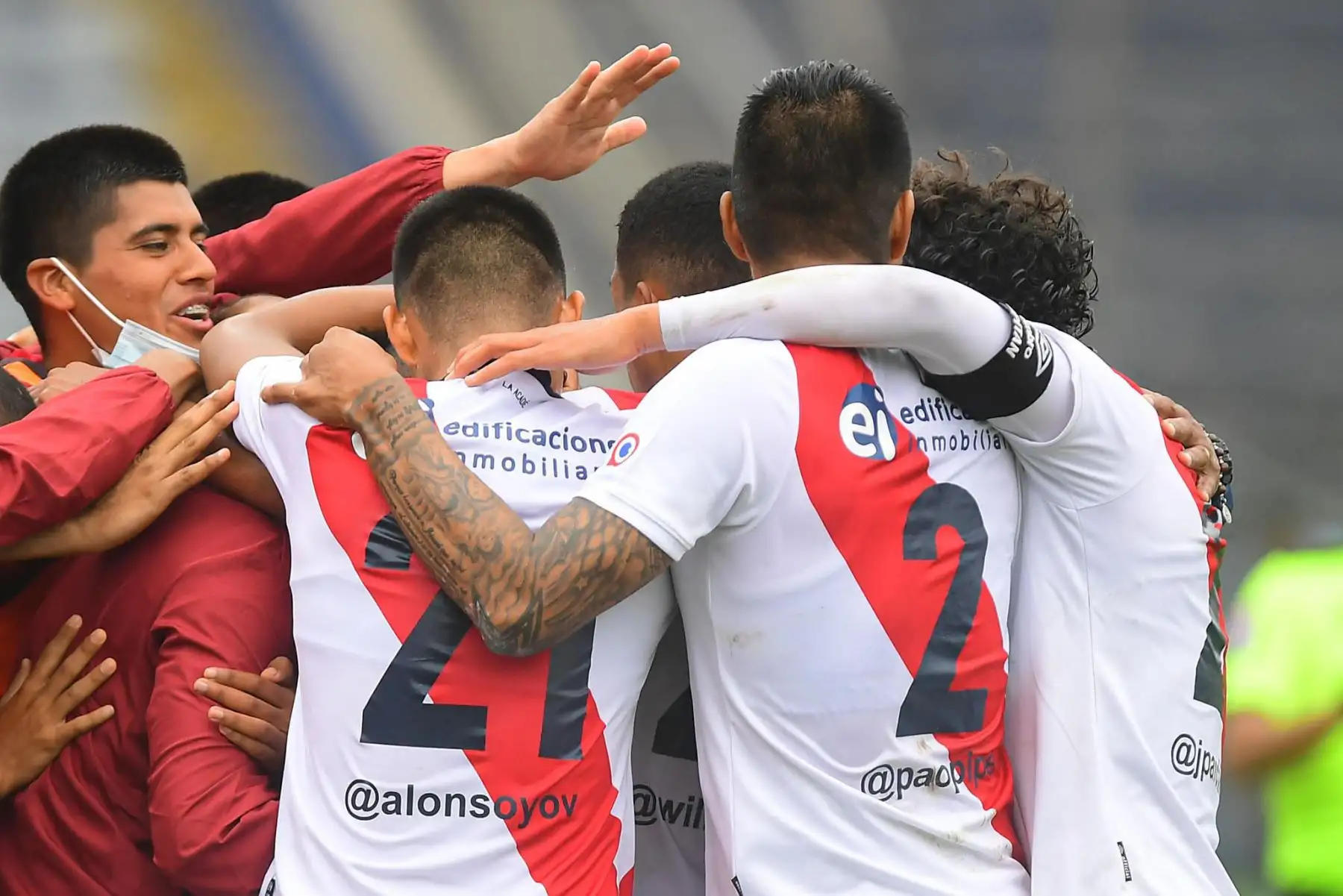 El jugador de Deportivo Municipal, Erinson Ramiréz celabra su gol, anotado ante UTC de Cajamarca en partido de  la Fase 2 de la Liga1 Betsson  en el Estadio Alejandro Villanueva.
Foto: Liga 1
