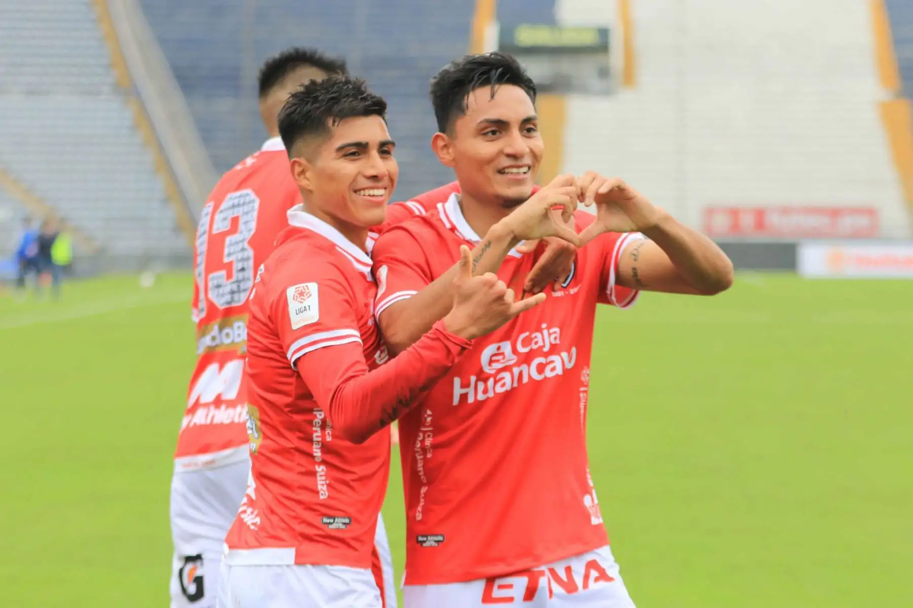 El jugador de Cienciano, K. Sandoval  celebra su gol ante Sport Boys, en partido de  la Fase 2 de la Liga1 Betsson  en el Estadio Alejandro Villanueva.
Foto: Liga 1