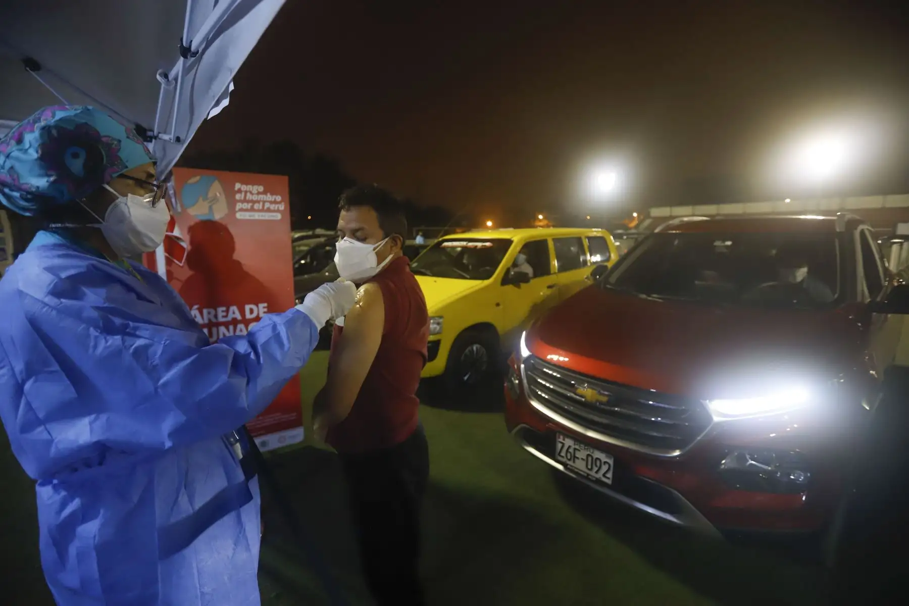 Campaña “Vacunatón” se realiza con normalidad en el parque zonal Mayta Capac en el distrito de San Martín de Porres. Foto: ANDINA/PCM