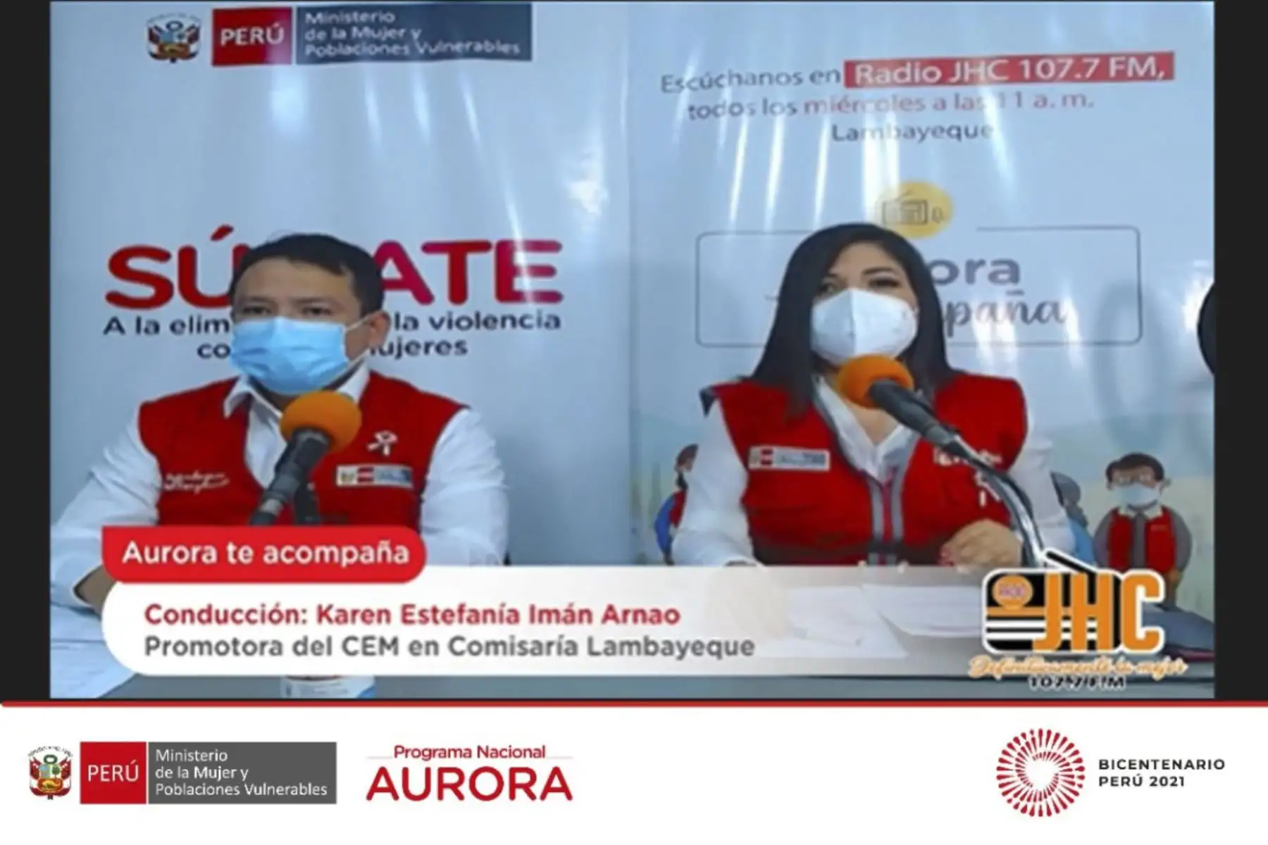 Lambayeque: lanzan programa radial “Aurora te acompaña” para prevenir violencia de género