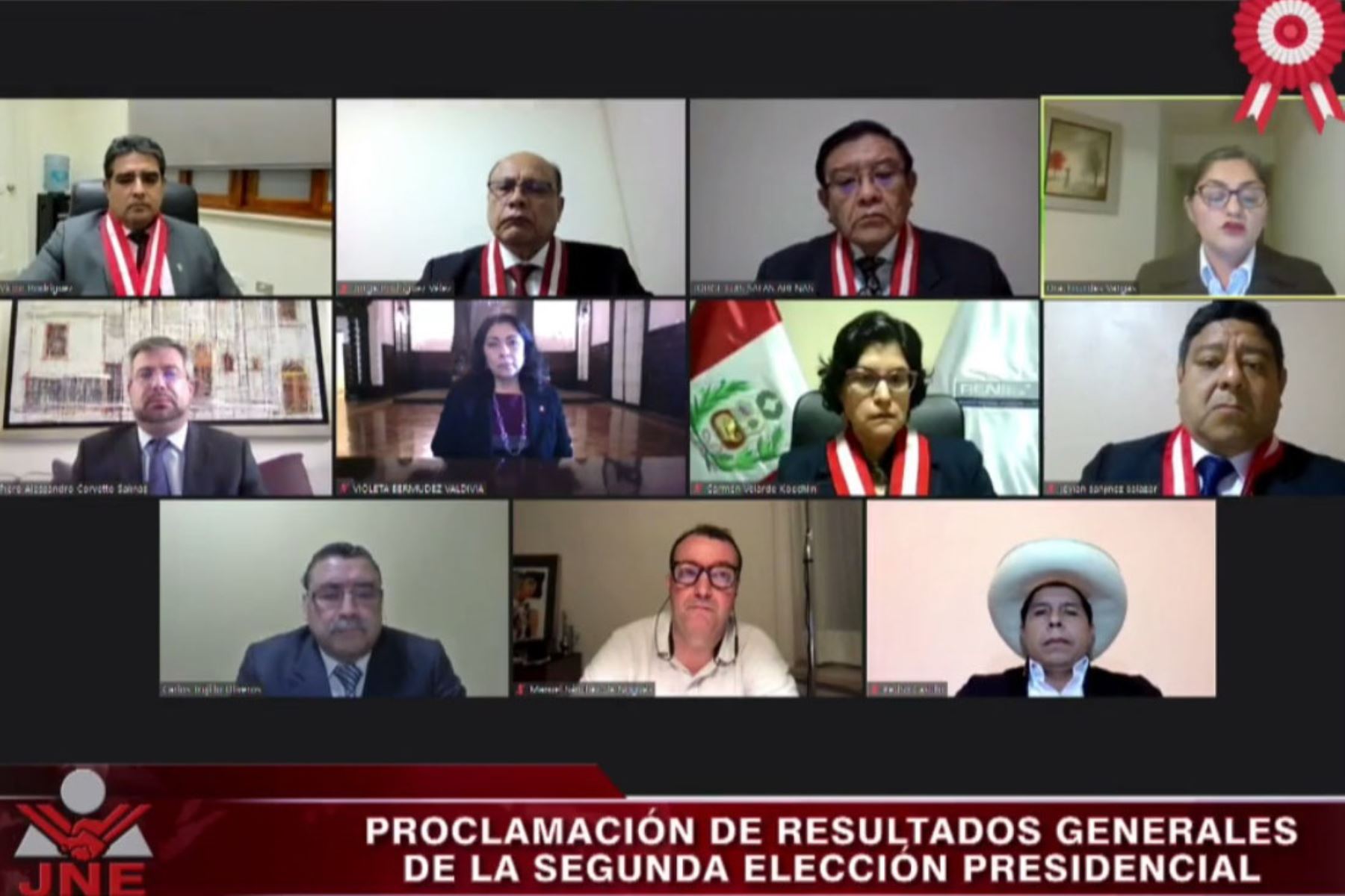 JNE proclama a profesor Pedro Castillo como presidente electo de la República | Noticias | Agencia Peruana de Noticias Andina