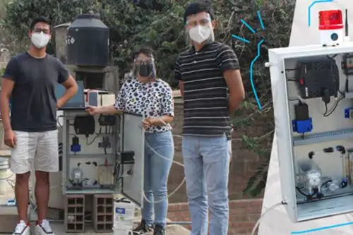 Es un sistema de monitoreo para medir la concentración de cloro residual en reservorios de agua potable del Perú. (Foto: UTEC)