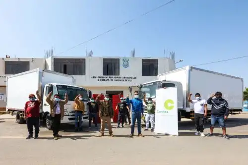 Convenio socio ambiental: donan camiones para facilitar trabajo de pescadores de Pisco