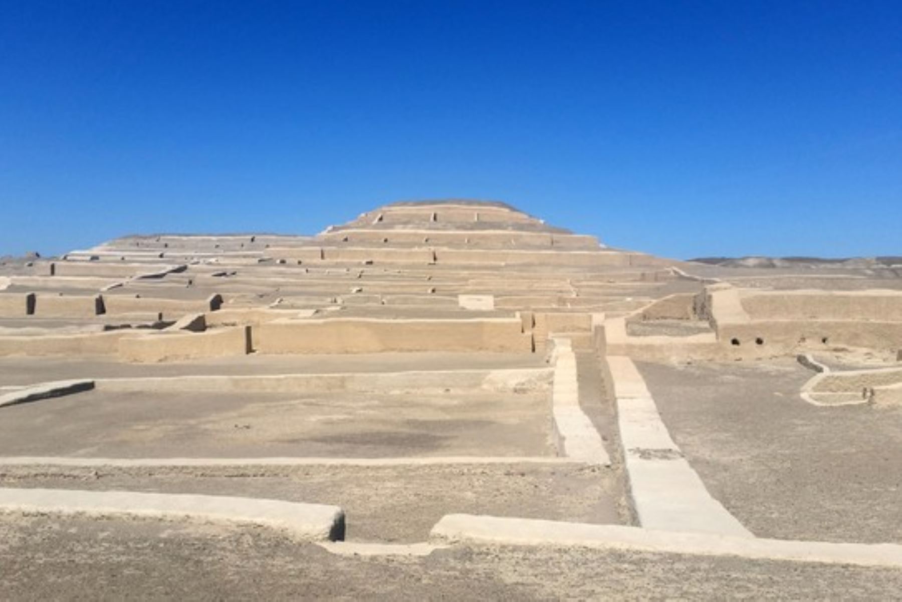 Centro ceremonial de Cahuachi, importante legado de la cultura Nazca en la región Ica. Foto: Ministerio de Cultura/Difusión.