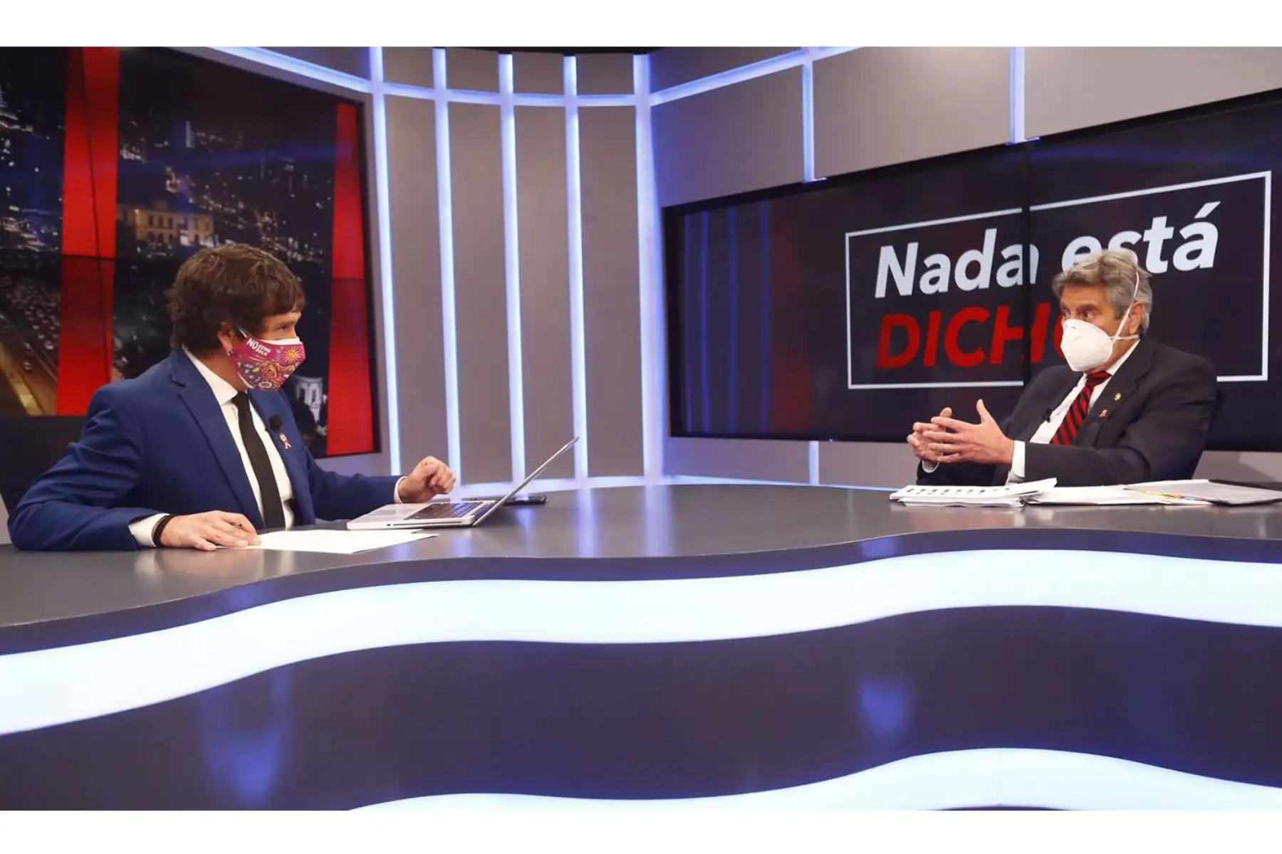 Presidente Sagasti, brinda entrevista a periodista Jaime Chincha en RPP TV.
Foto: ANDINA/Prensa Presidencia
