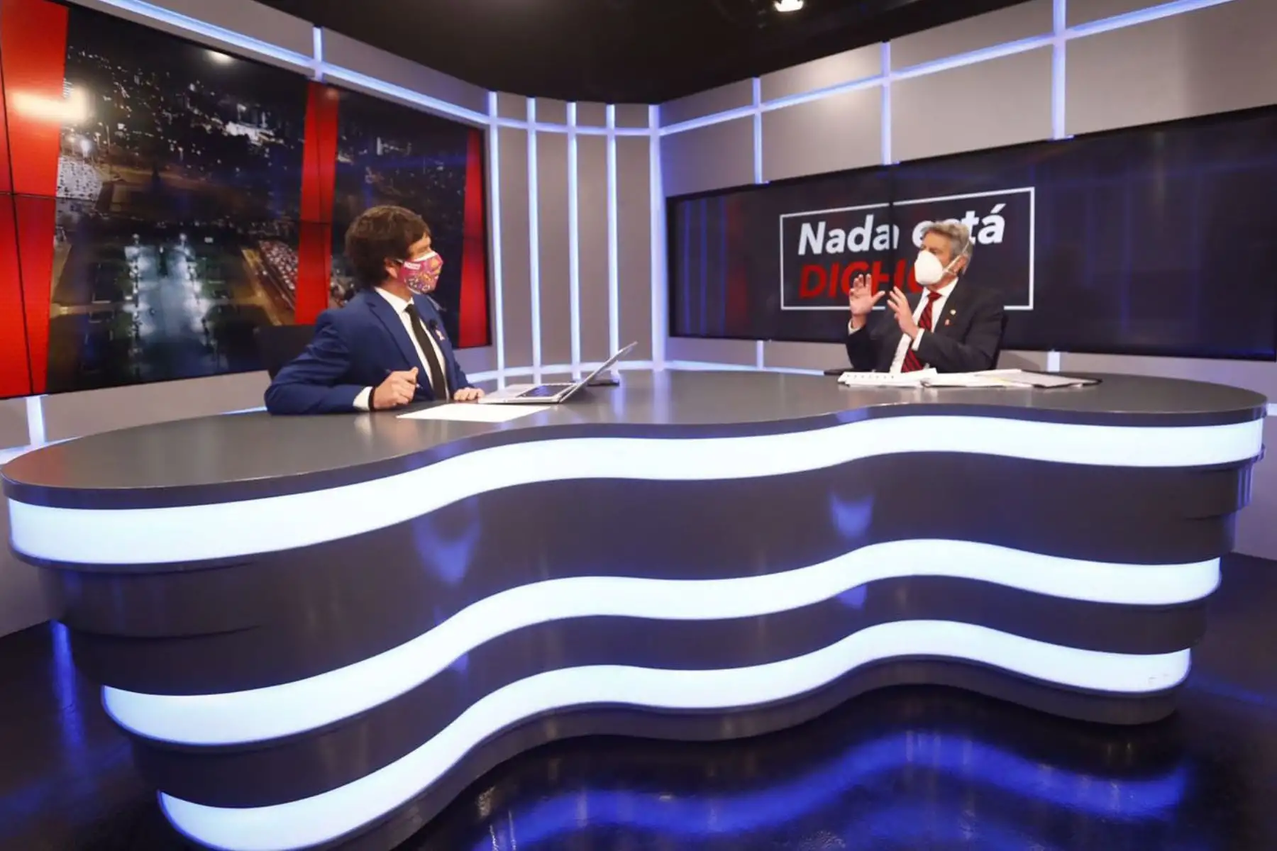 Presidente Sagasti, brinda entrevista a periodista Jaime Chincha en RPP TV.
Foto: ANDINA/Prensa Presidencia