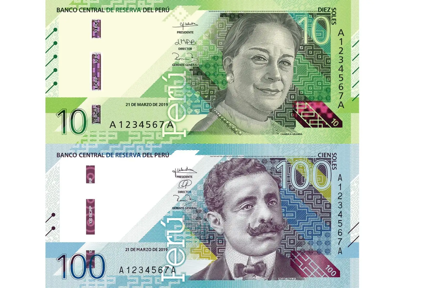 Nuevos billetes de S/ 10 y S/ 100 con nuevos diseños