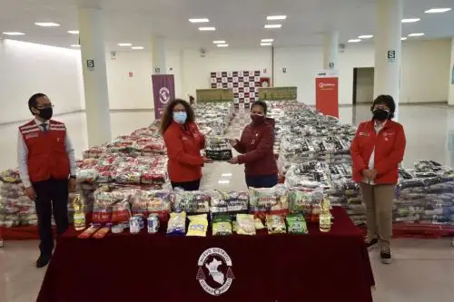 Esta entrega de alimentos, dijo la ministra Silvana Vargas, se efectuó durante su gestión, en el periodo noviembre 2020 – julio 2021,