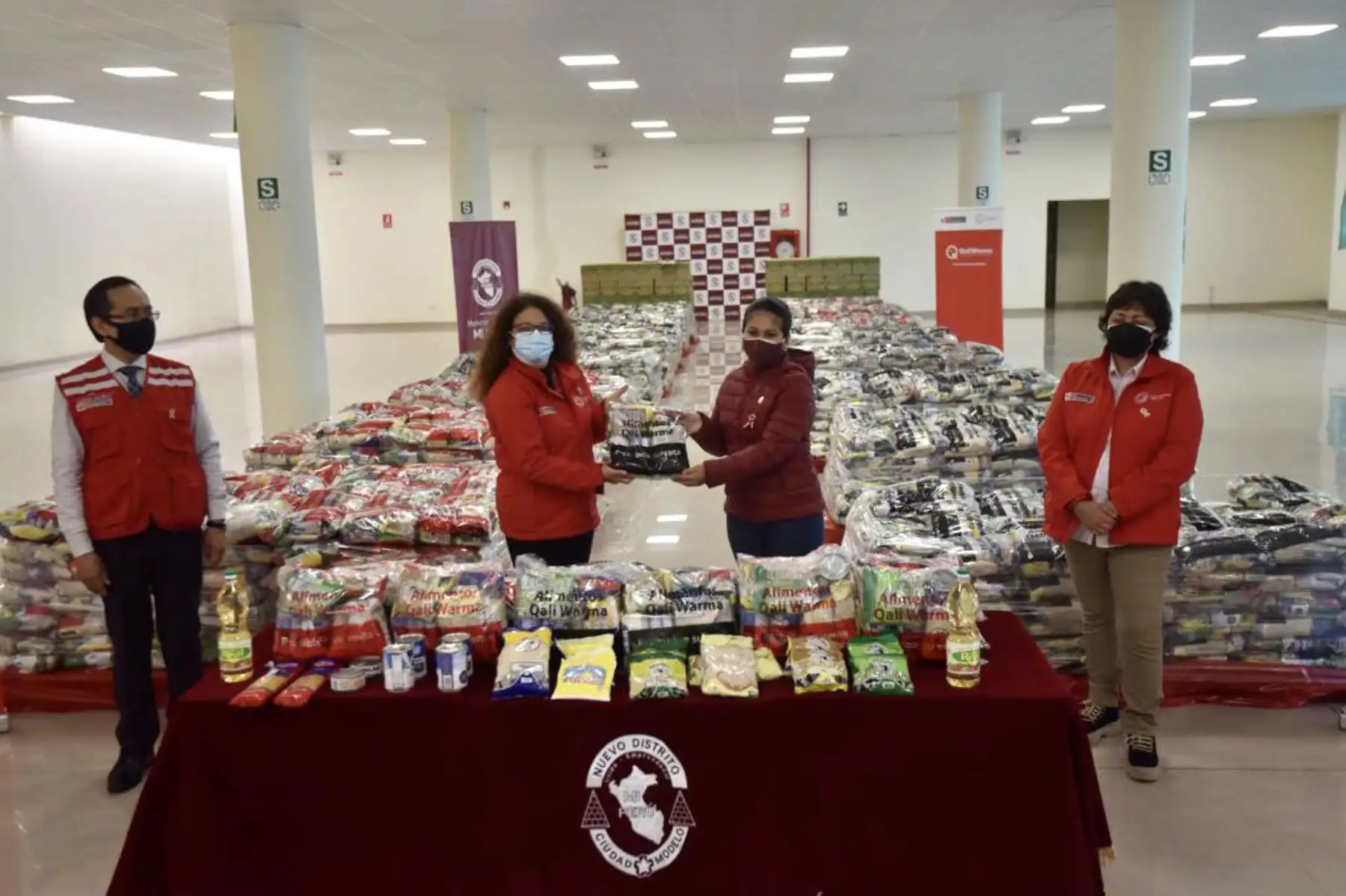 Esta entrega de alimentos, dijo la ministra Silvana Vargas, se efectuó durante su gestión, en el periodo noviembre 2020 – julio 2021,