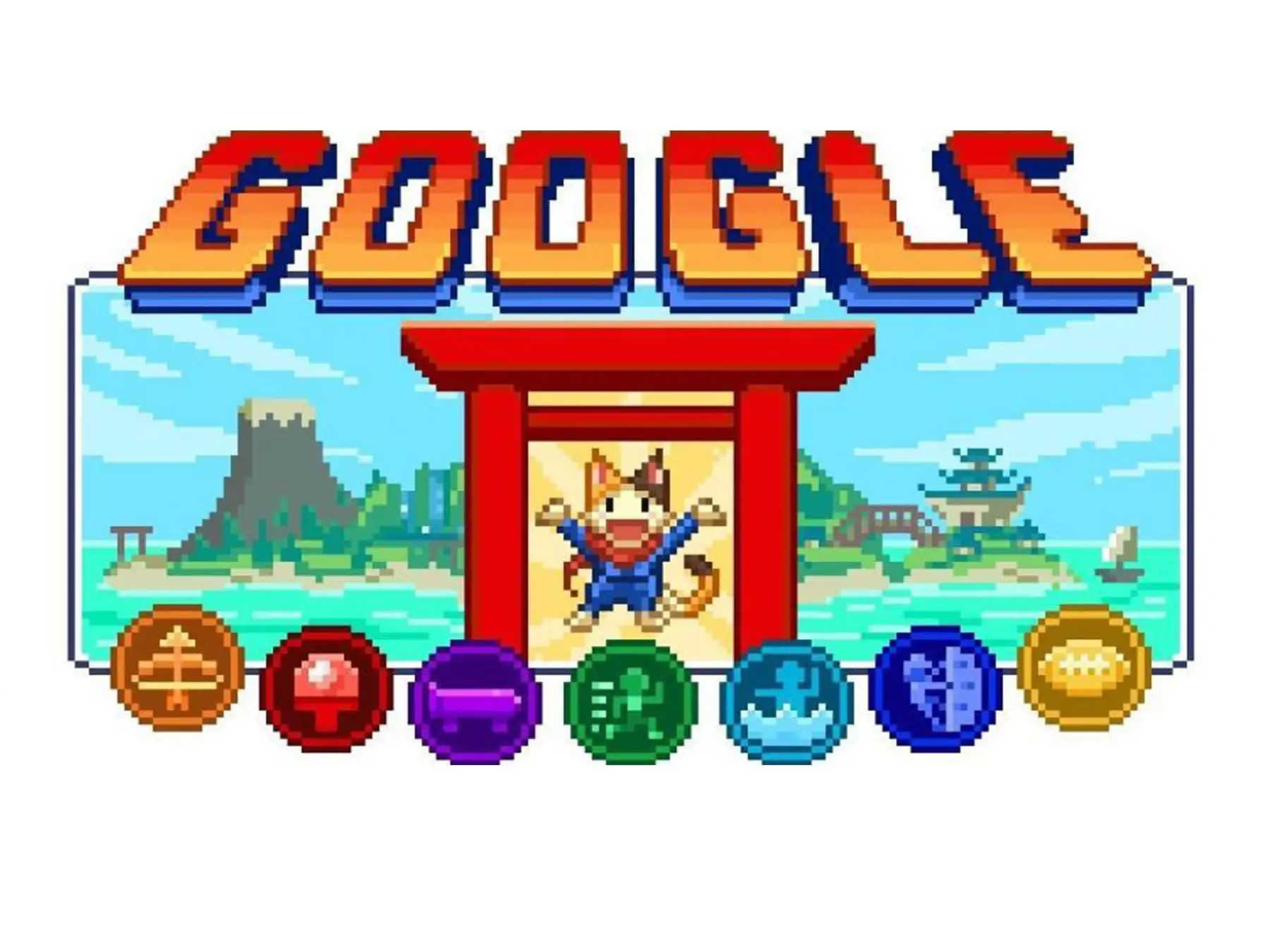 El videojuego Doodle Champion Island Games que invita a los usuarios a participar en varias pruebas que representan distintas disciplinas olímpicas