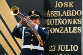 Héroe nacional capitán FAP José Quiñones Gonzales, Gran General del Aire de Perú. Foto: ANDINA/PCM.