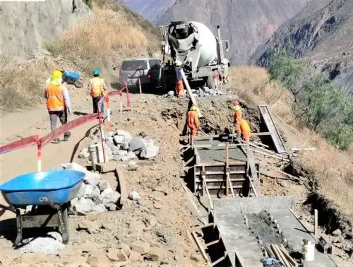 El MTC informó del avance de las obras de rehabilitación de la carretera Mollepata-Pallasca, en Áncash.