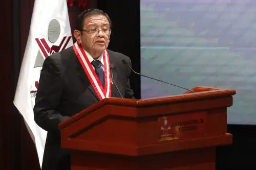 Ttular del JNE, Jorge Luis Salas. ANDINA/Juan Carlos Guzmán