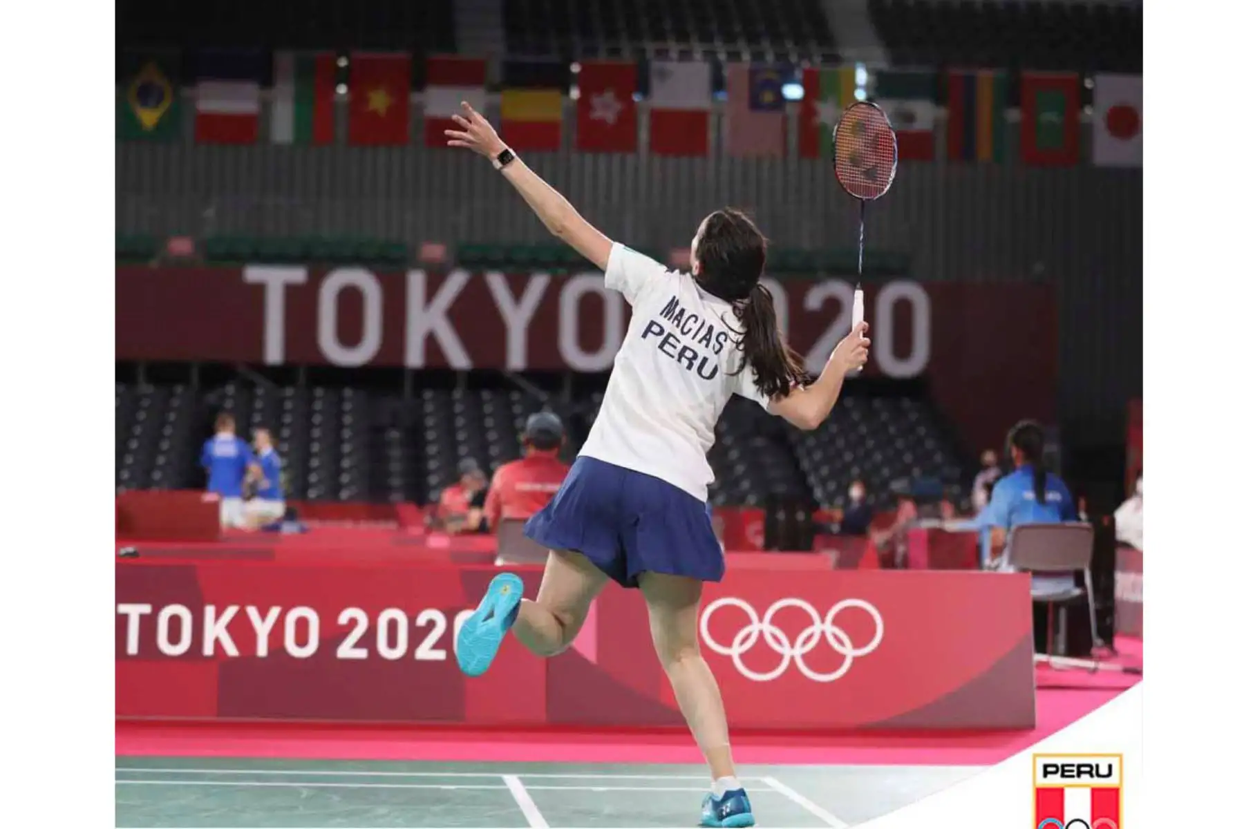 Daniela Macías debutó en los Juegos Olímpicos contra la tailandesa Ongbamrungphan, quien ganó 2-0.
 La peruana Daniela Macias obtuvo14 tuvo pasajes de muy bien juego, en el especial, en el inicio del segundo set.
Foto: Comité Olímpico Peruano